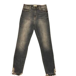 Cello  Skinny Distressed Mid-Rise Stretch Jeans Junior's Size 9 Inseam 26.5in